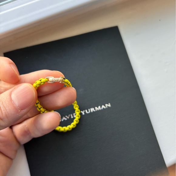 Caterpillar green David Yurman Bracelet 14k gold clasp. - Picture 3 of 5